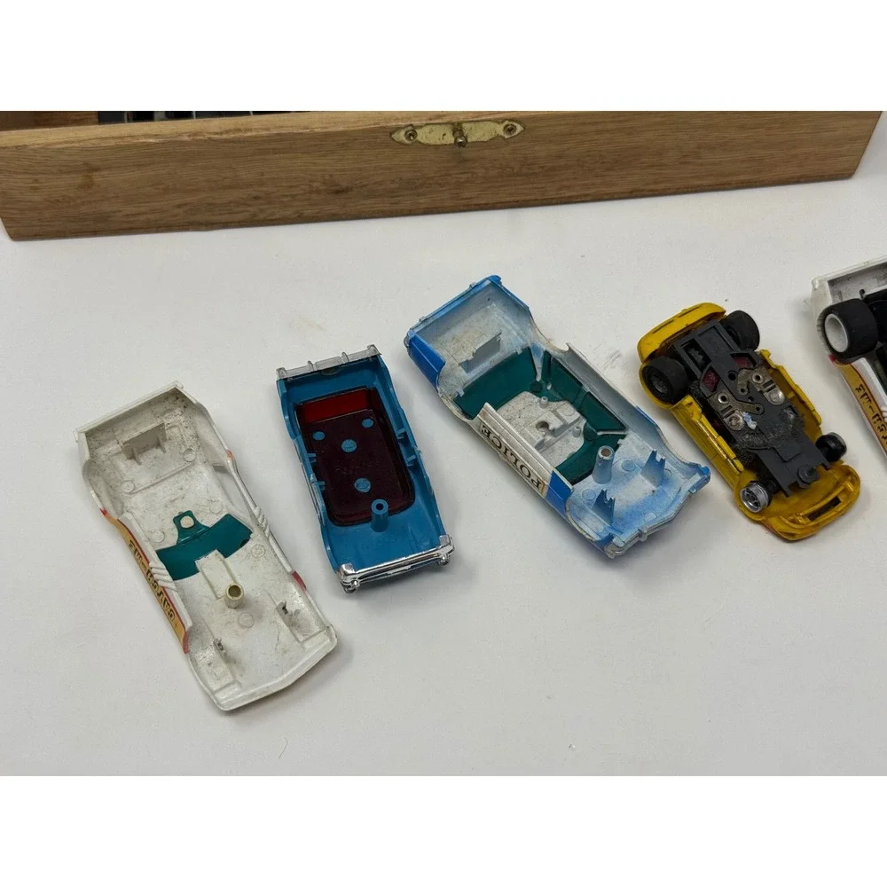 Vintage Matchbox Speed Slot Lot Chassis Bodies Parts Repair aurora ferrari